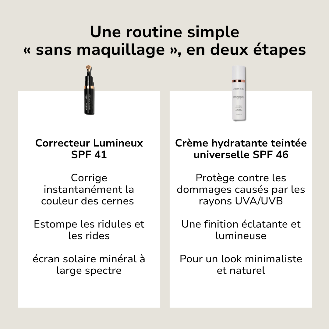 MAISON SAFIA™ Teint Parfait : Crème Hydratante Teintée Universelle SPF 46