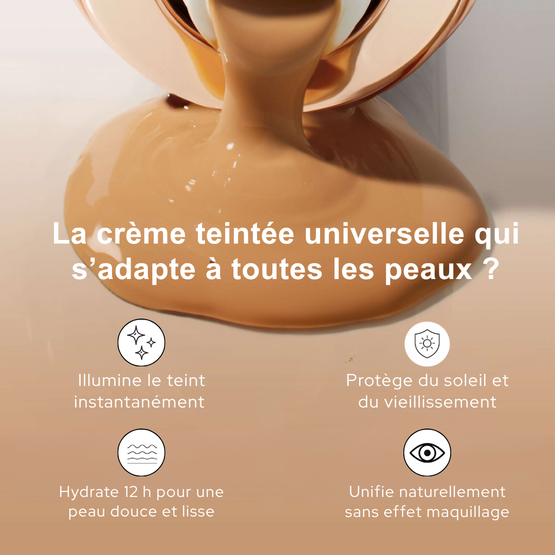 MAISON SAFIA™ Teint Parfait : Crème Hydratante Teintée Universelle SPF 46